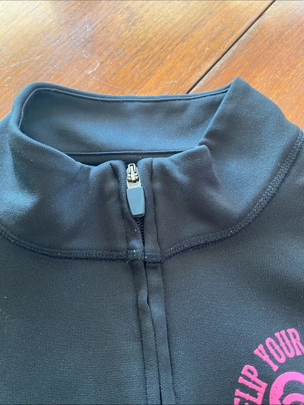Flip Your Lid Zip-Up Jacket with Pink Logo